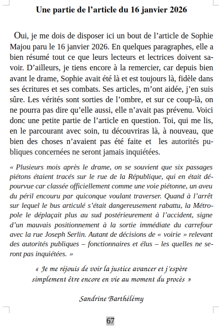 Article rue de la République du tome 3 du livre des feutres et des allumettes