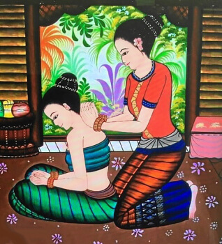 Gutschein für Thaimassage.