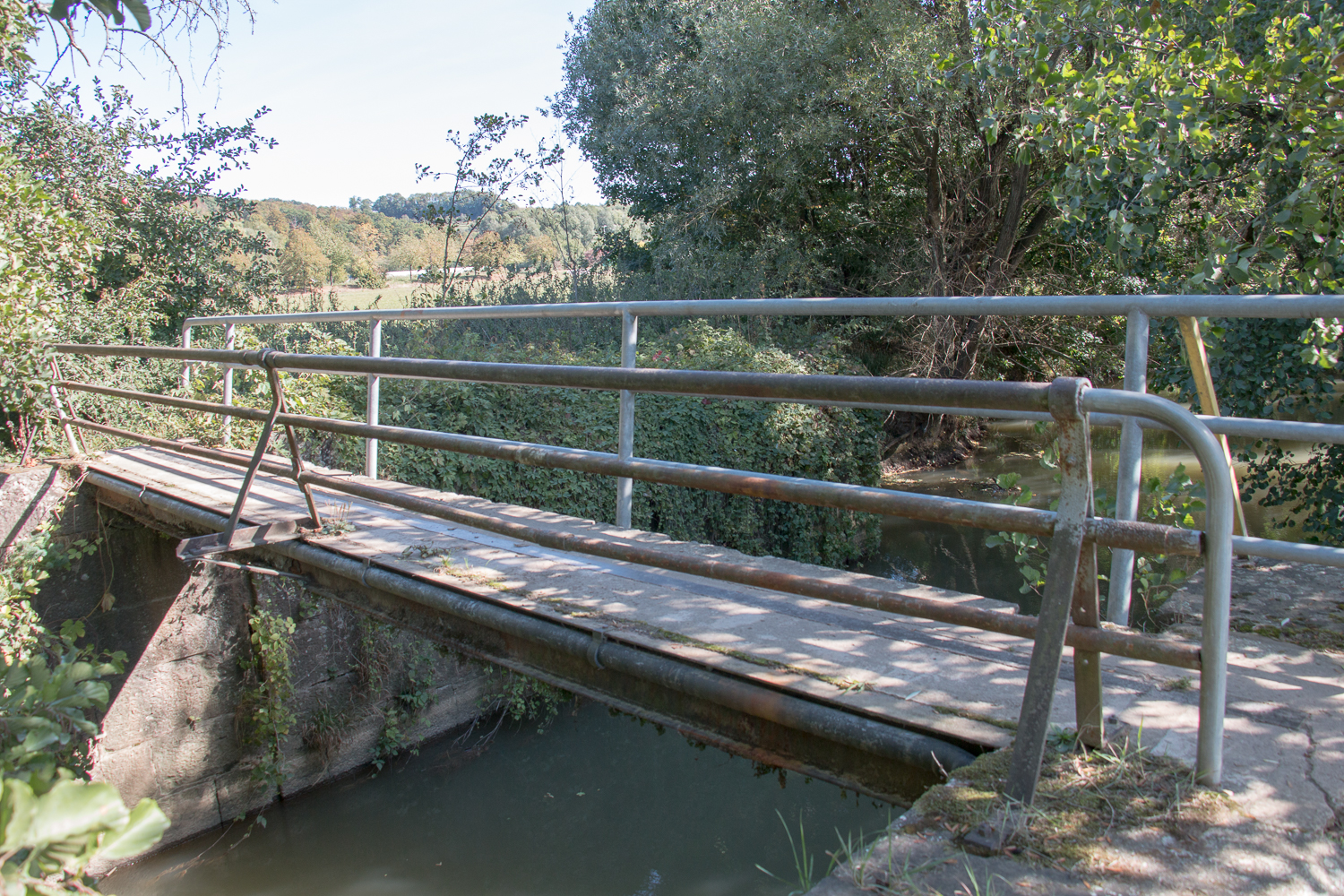 Ortswechsel: Elsenzbrücke Richtung Meckesheim 