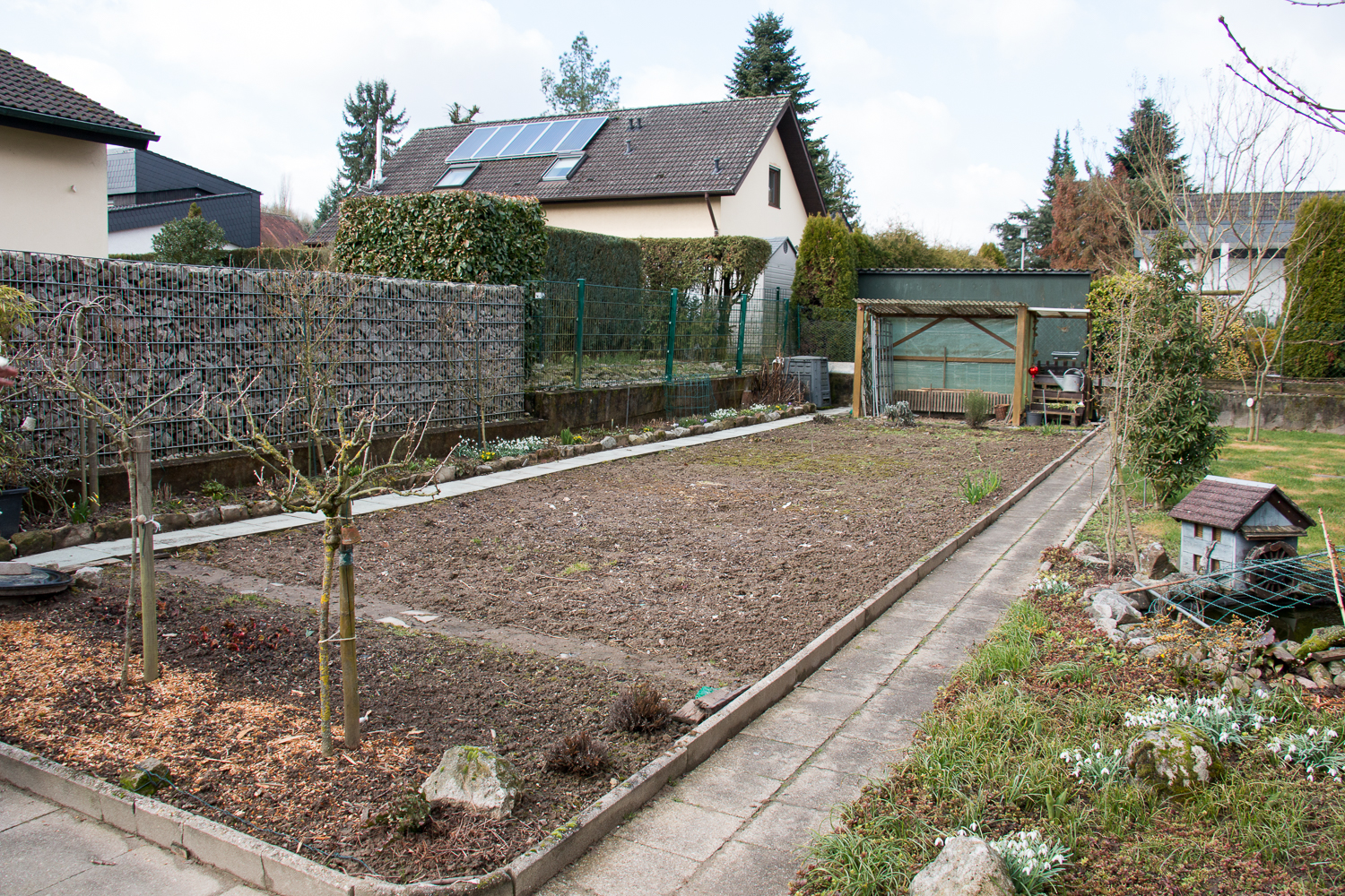 Die ehemalige Nutzgartenfläche (Foto: B. Budig)