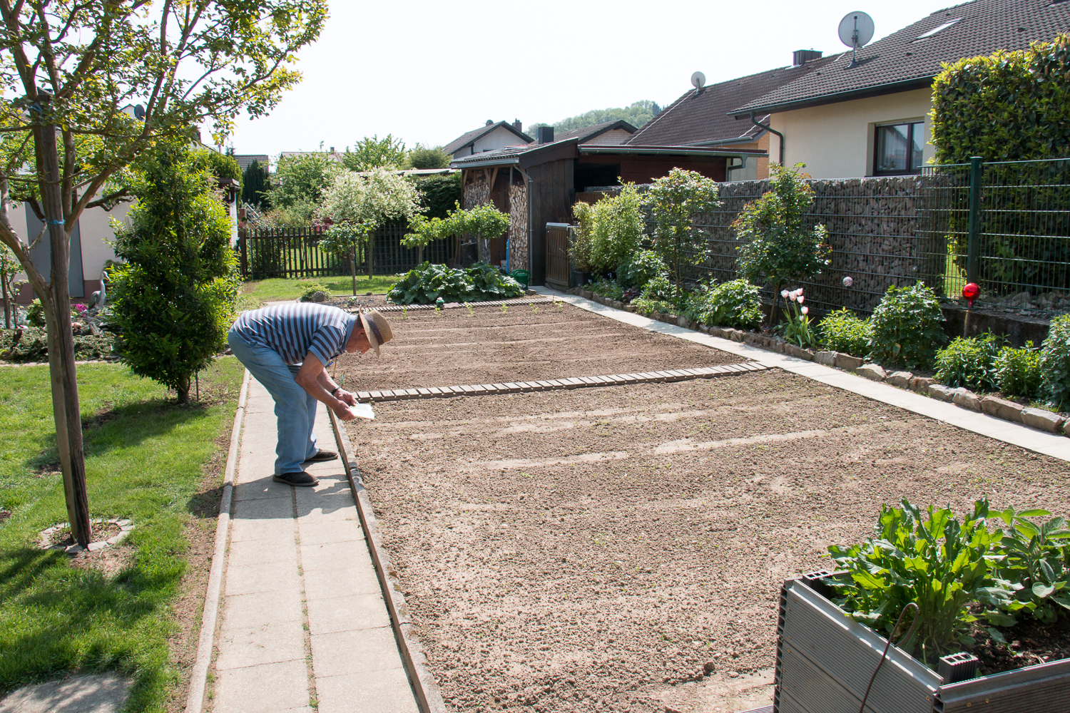 Es wird eingesät (Foto: B. Budig)