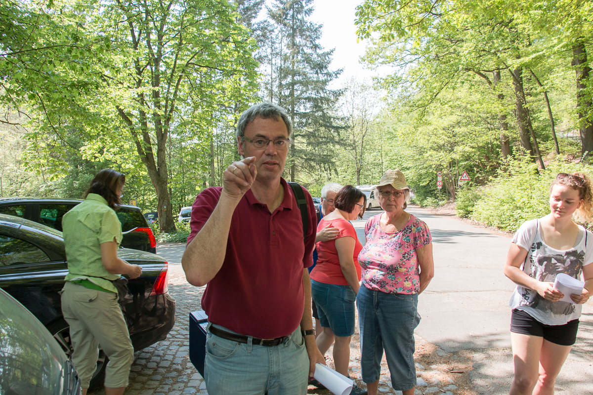 Start beim Parkplatz am Turnerbrunnen. Hier geht's zum Mühlbach (Foto: B. Budig)