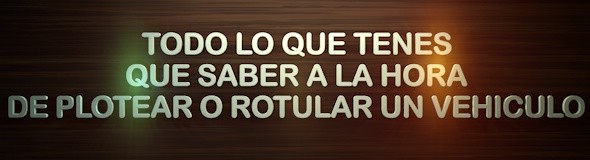 TODO LO QUE TENES QUE SABER A LA HORA DE PLOTEAR O ROTULAR UN VEHICULO