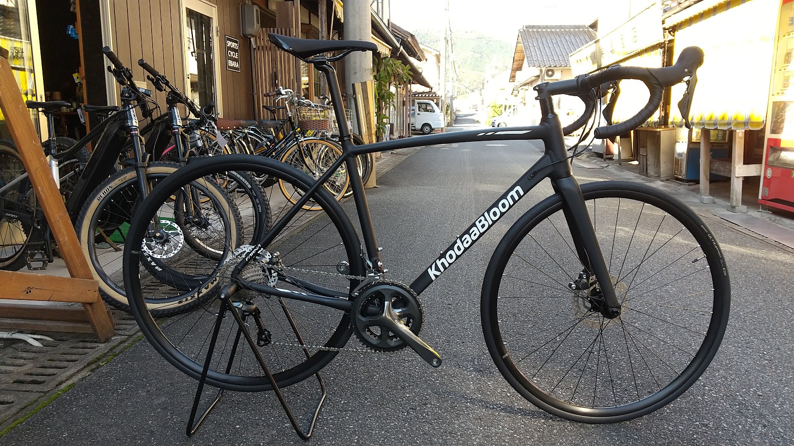 レッド ブラック ドロップハンドル自転車 465mm レッド ブラック