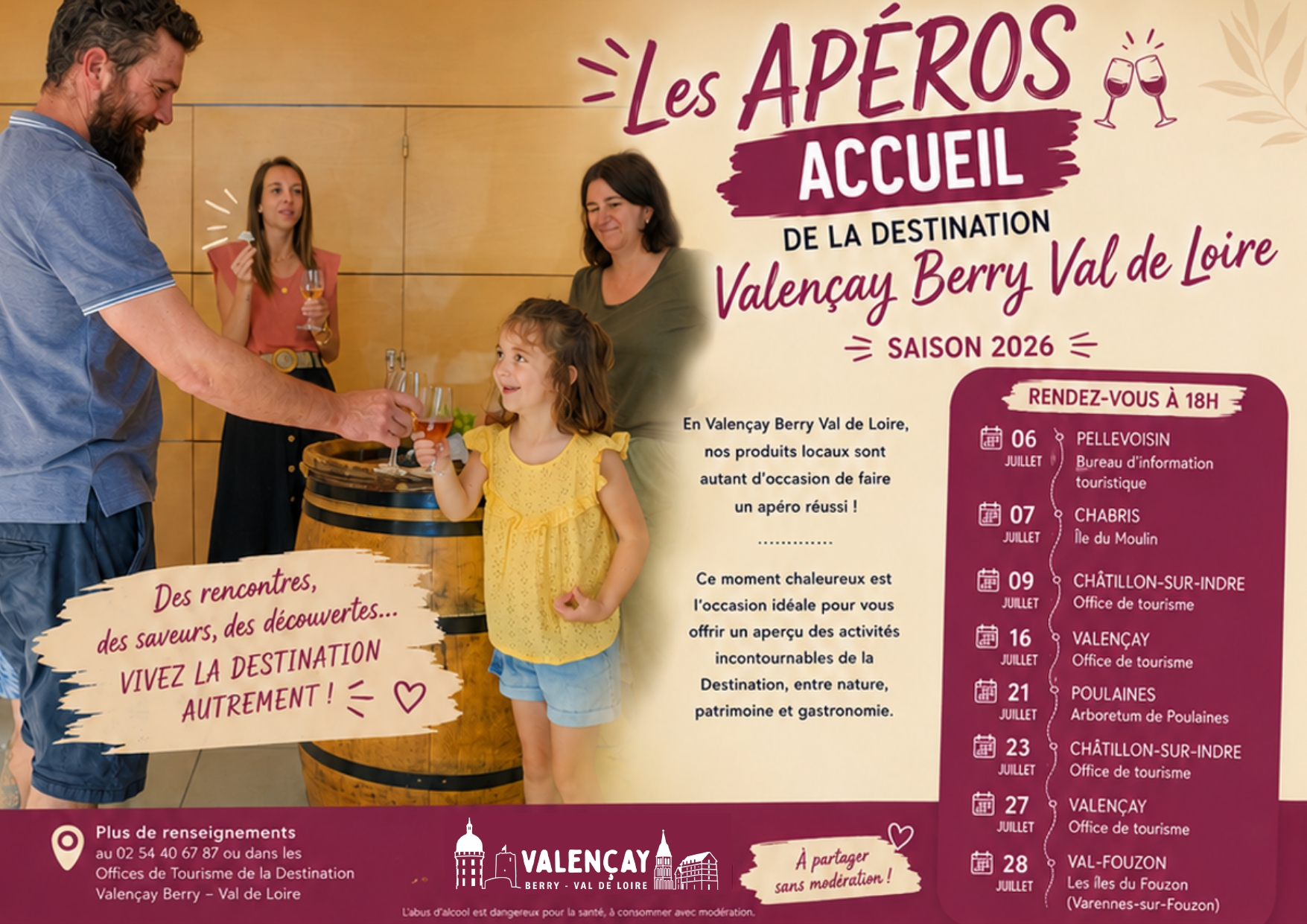 Apéros accueil - Destination Valençay Berry Val de Loire