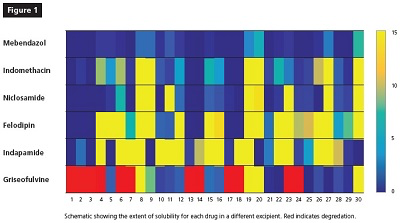 The interests of saving time and reducing costs drug developers are trying to automate the screening process with selecting excipients for solubility. 