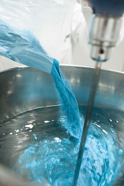 Photo of coating dispersion preparation
