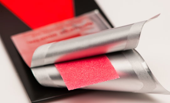strip films with microparticles