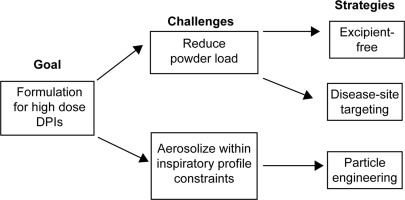 Overview graphic of the goals, challenges and strategies for drug formulation design