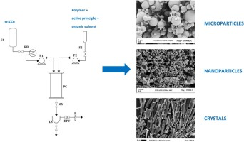 Overview and microscopic pictures to Supercritical antisolvent coprecipitation mechanisms