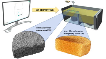 Diagram with Selective laser sintering  for 3DP tablets