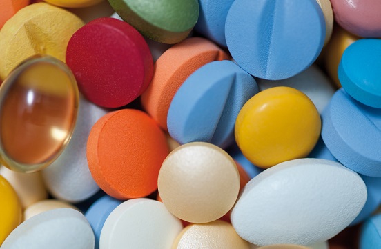 Photo of tablets with tailored film coating