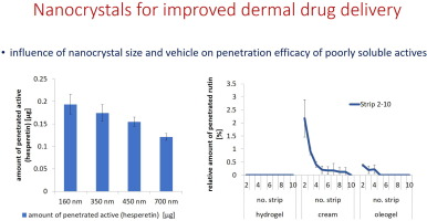 Analysis results concerning nanocrystals for improved dermal drug delivery