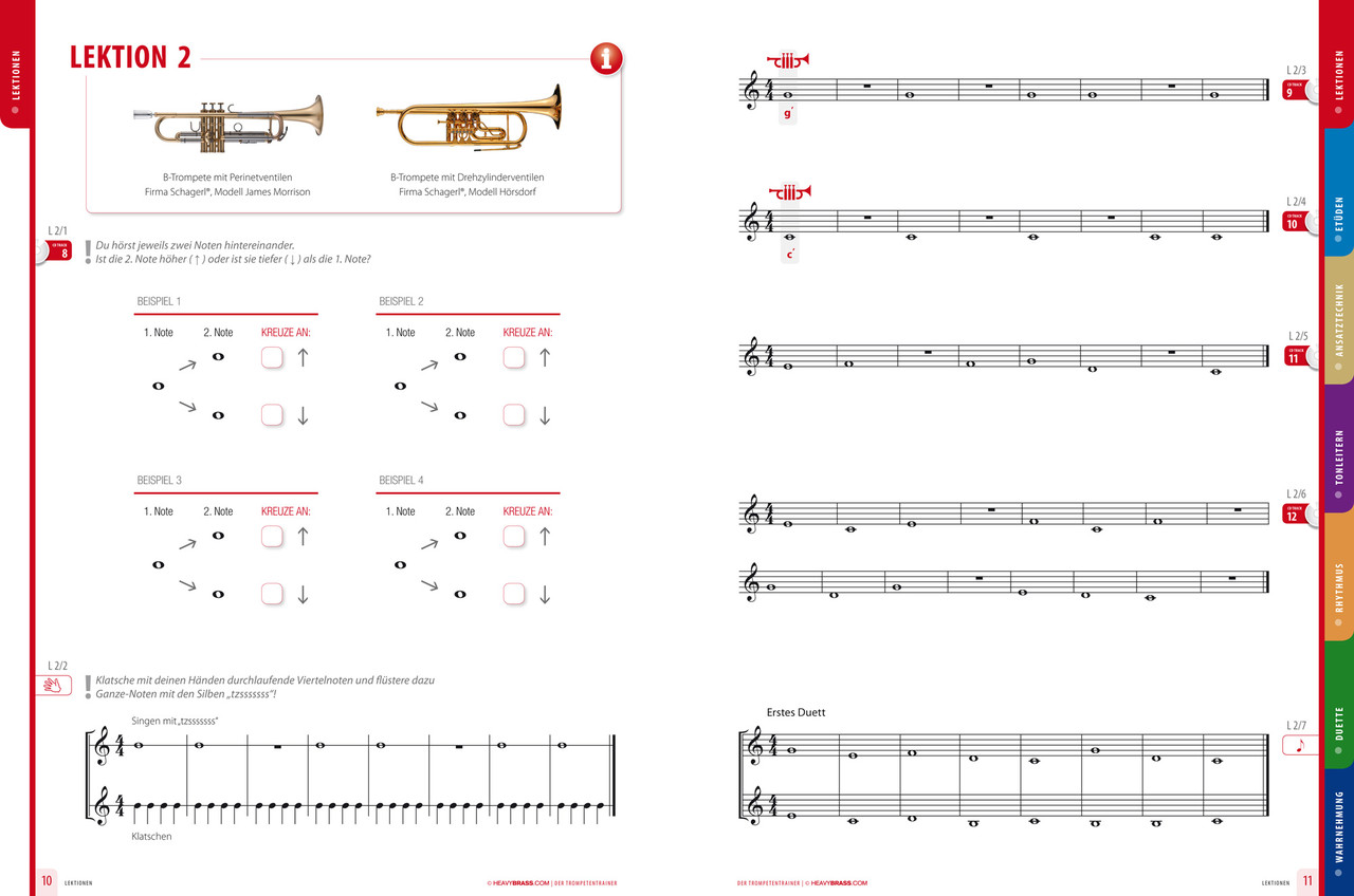 Lektionen - Trompetentrainer von Heavybrass
