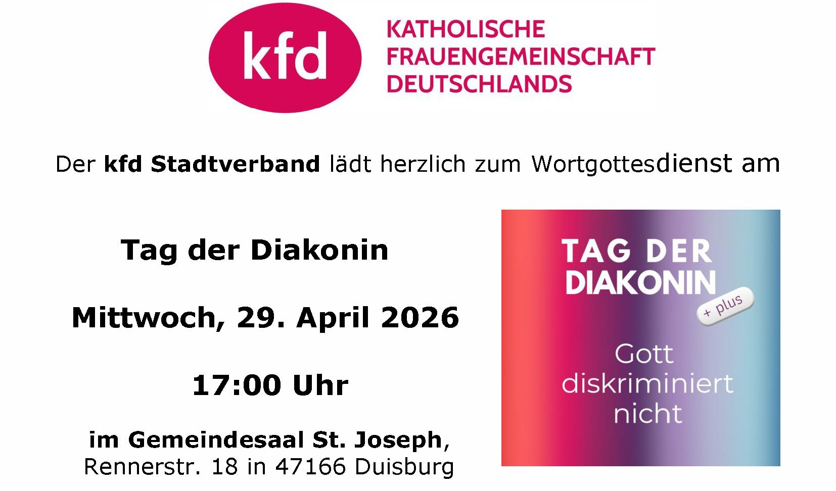 kfd - Tag der Diakonin 2026