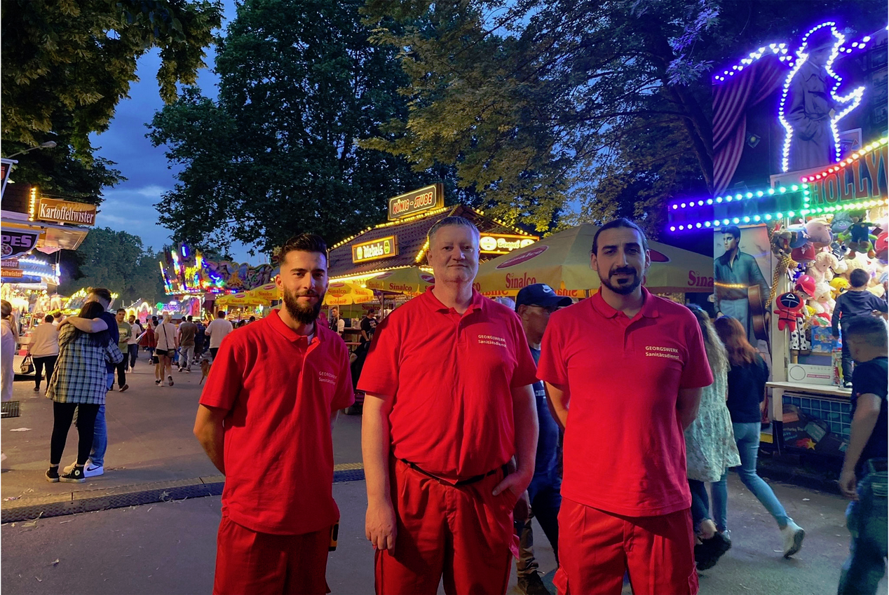 Marxloher Stadtteilsanitäter auf Beecker Kirmes im Einsatz