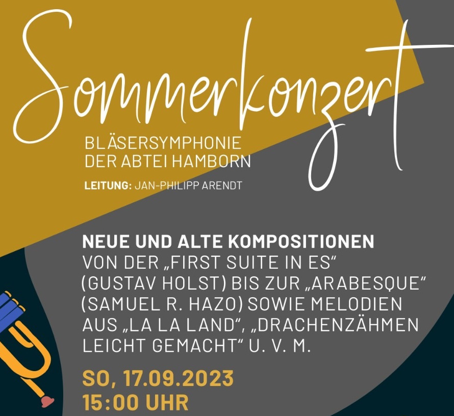 Sommerkonzert der Bläsersymphonie