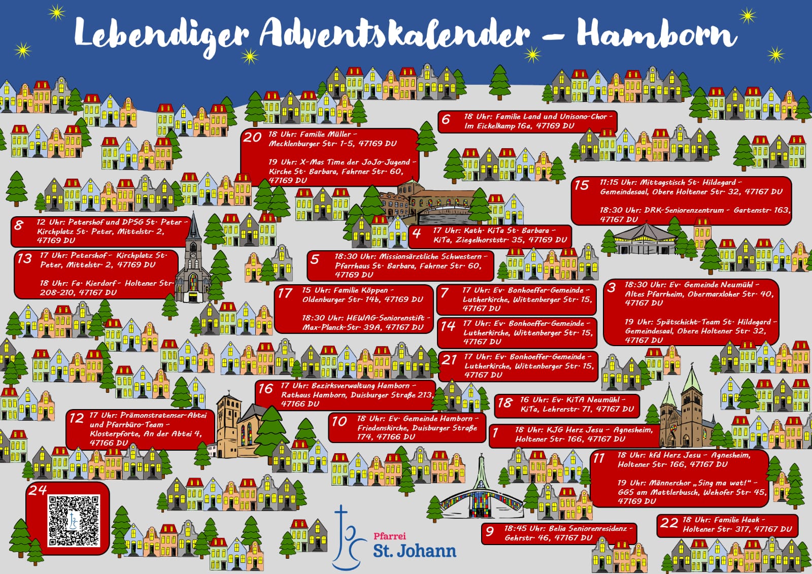 Lebendiger Adventskalender der Pfarrei