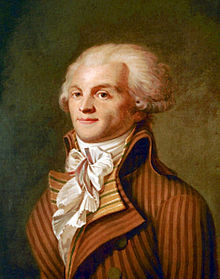 Anonymes Porträt von M. de Robespierre, um 1793