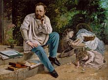Pierre-Joseph Proudhon et ses enfants (Übersetzt: Pierre-Joseph Proudhon und seine Kinder), Gemälde von Gustave Courbet, 1865