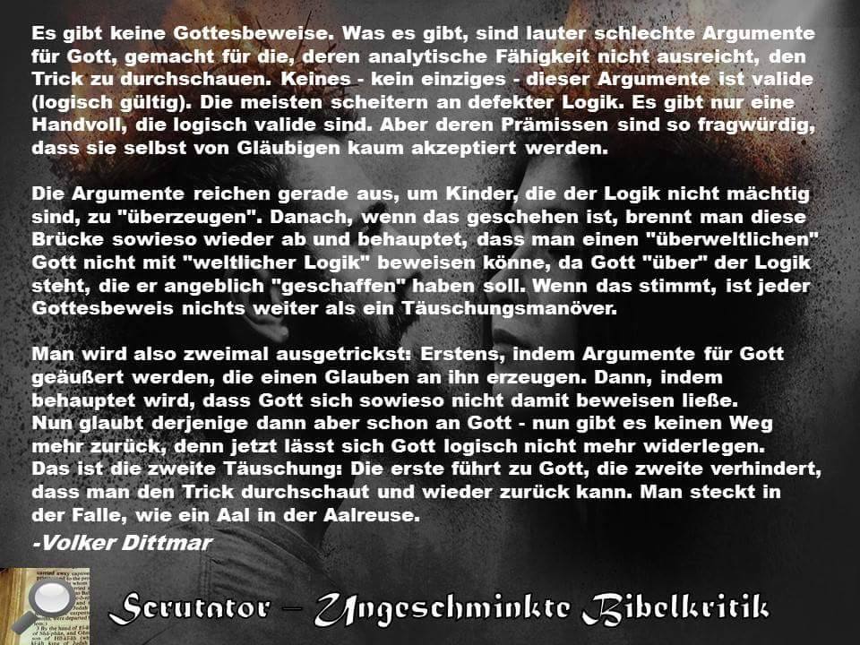 gottesbeweise wissenswert
