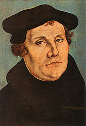 Martin Luther, Porträt von Lucas Cranach d.Ä., 1529