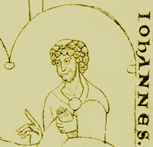 Darstellung Eriugenas in der Handschrift Paris, Bibliothèque Nationale, Lat. 6734