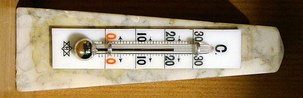 Ein Quecksilberthermometer