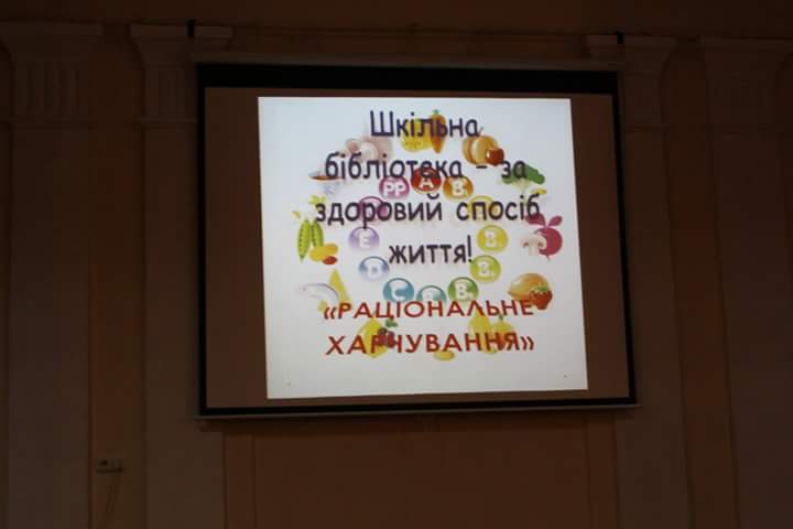 Всеукраїнський місячник шкільних бібліотек. Бібліотека за здоровий спосіб життя «Раціональне харчування»
