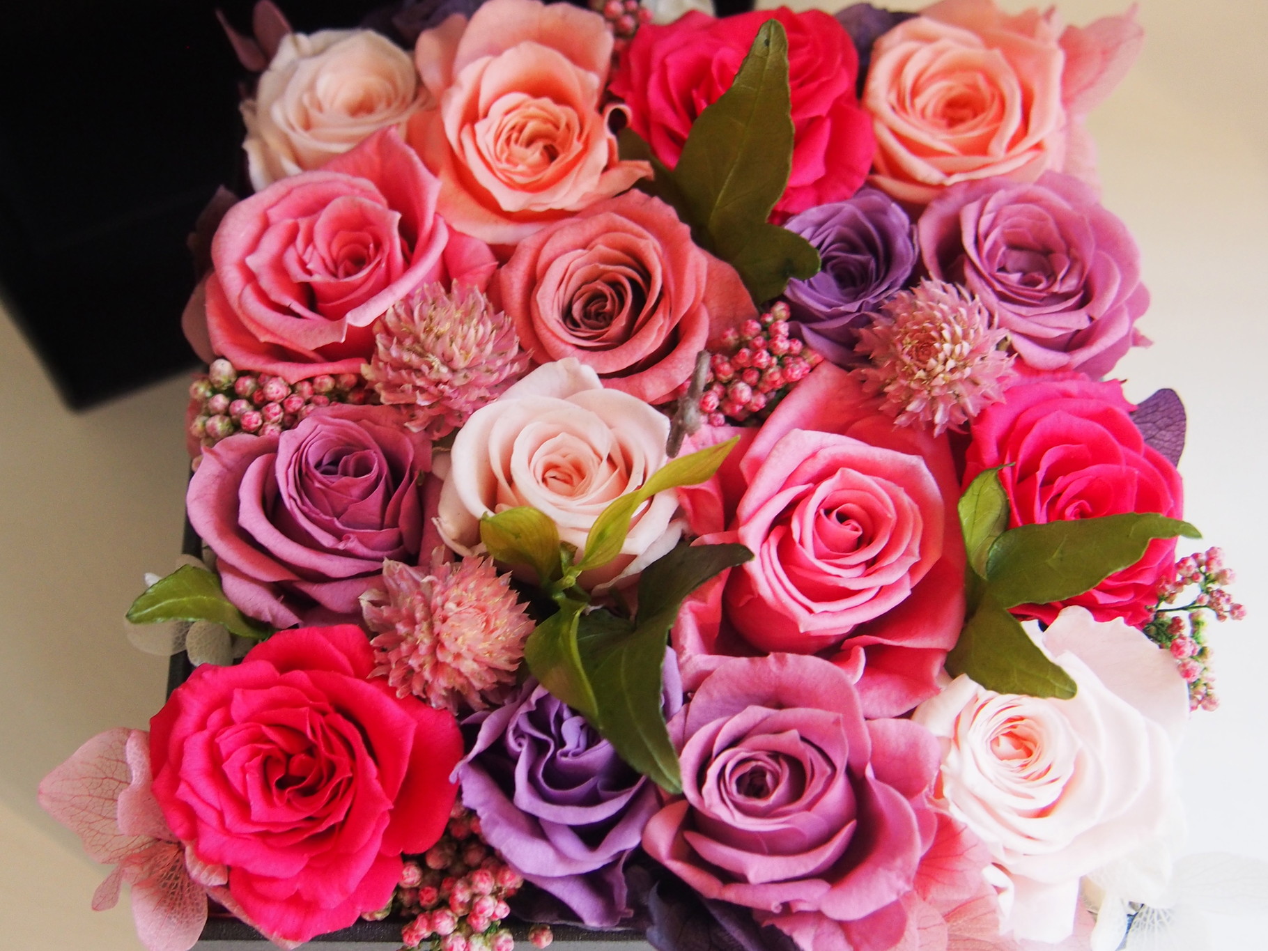 限定❤️プリザーブドフラワー お買い得！BOX2つ set！オリジナル！迅速発送！ プリザーブドボックスフラワー2 - プリザーブドフラワーギフト通販福岡