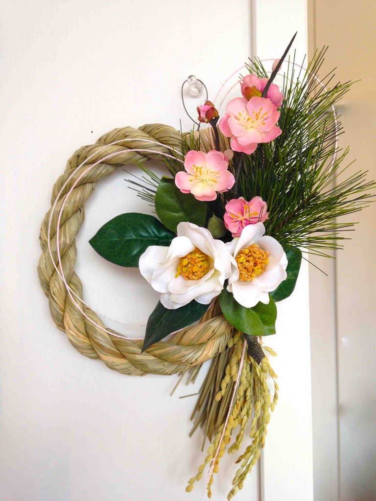 お正月飾り しめ縄　プリザーブドフラワー　ハンドメイドフラワー　＊12.2 New Year Wreath しめ縄飾り - プリザーブドフラワーギフト