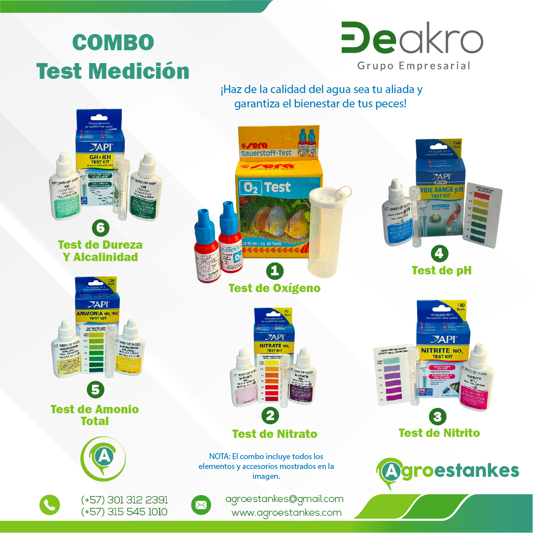 Test medición de parámetros del agua