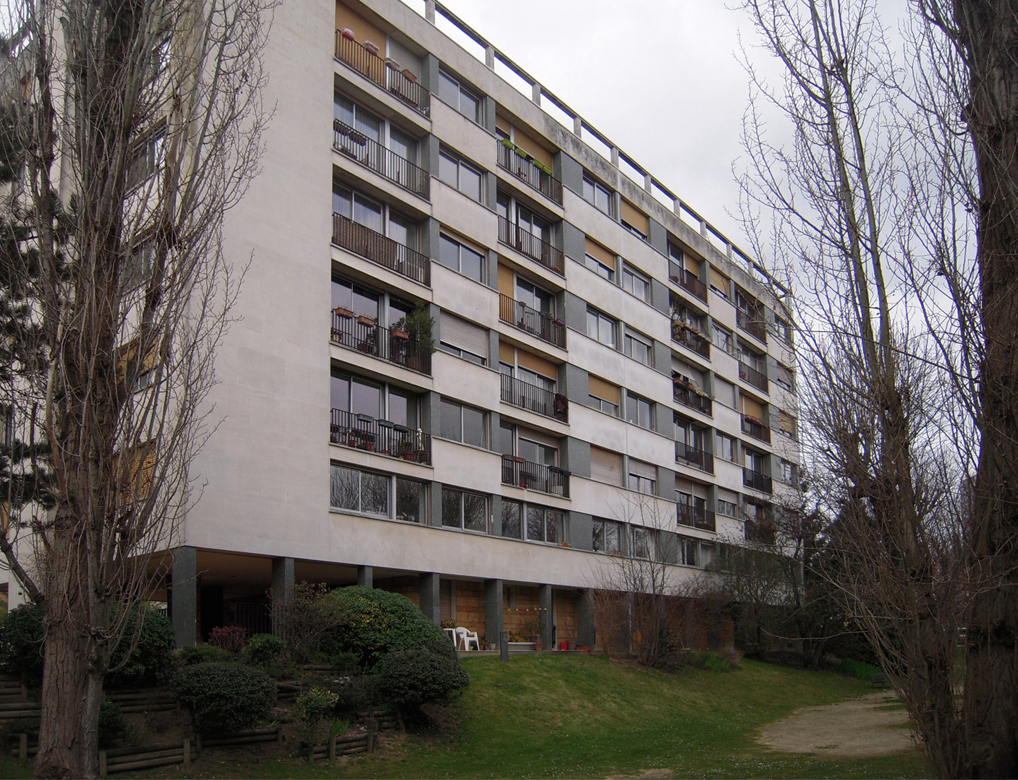 Bâtiment B avant travaux, façade arrière