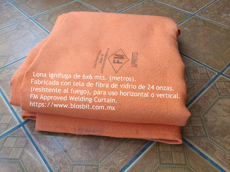 PRECIO $12,600 + IVA. Lona ignifuga de 6x6 mts. (metros).
