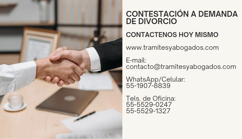 CONTESTACION A LA DEMANDA DE DIVORCIO EXPRESS