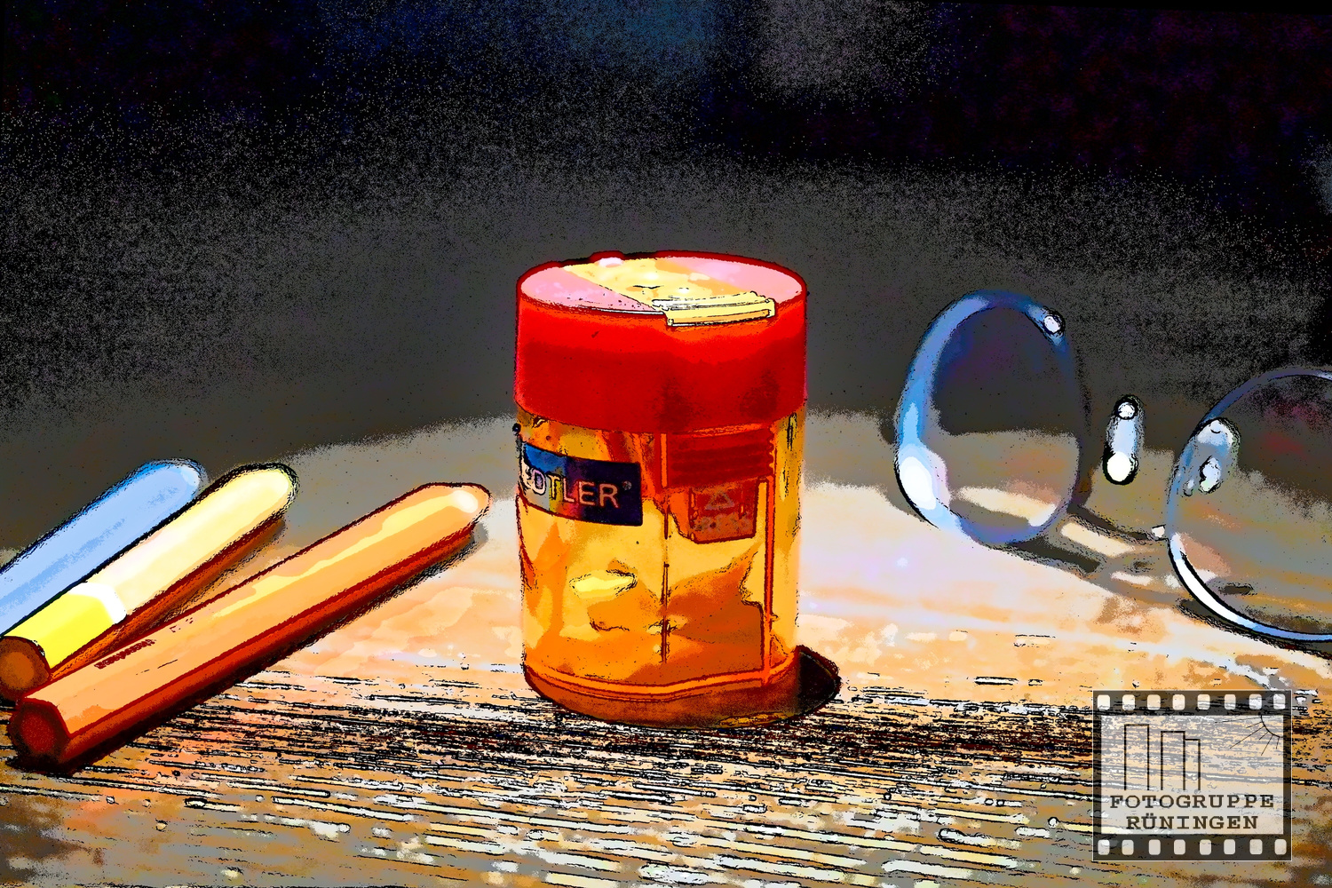 Getrennte Töne auf dem Schreibtisch