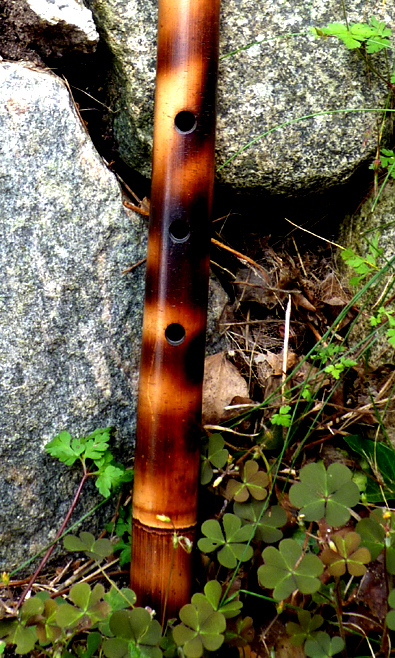 Shakuhachi endblown - spezielles Quena Mundstück - Asien - Bambus - pentatonik Northern Lights Flutes