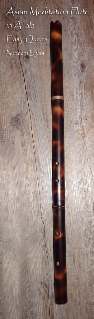 Easy Quena Asian Medition Flute in A - Northern Lights Design