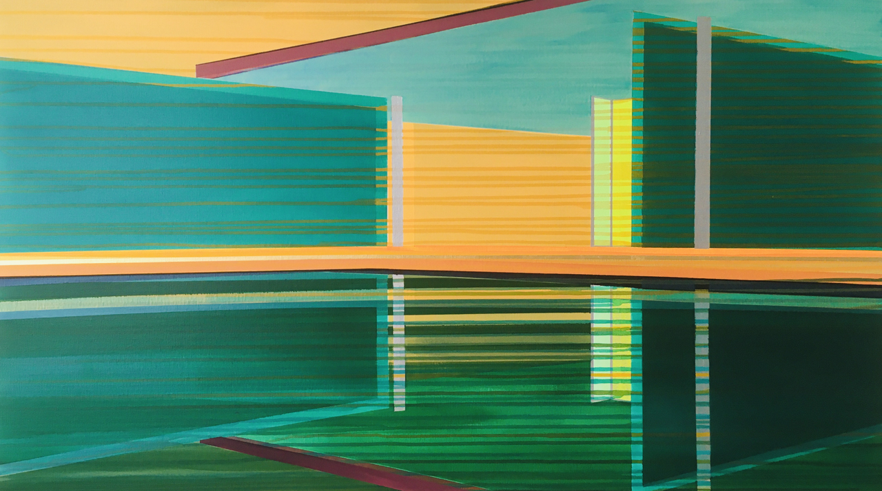 Floating Mirror, 140Wx80Hx3,5DCM