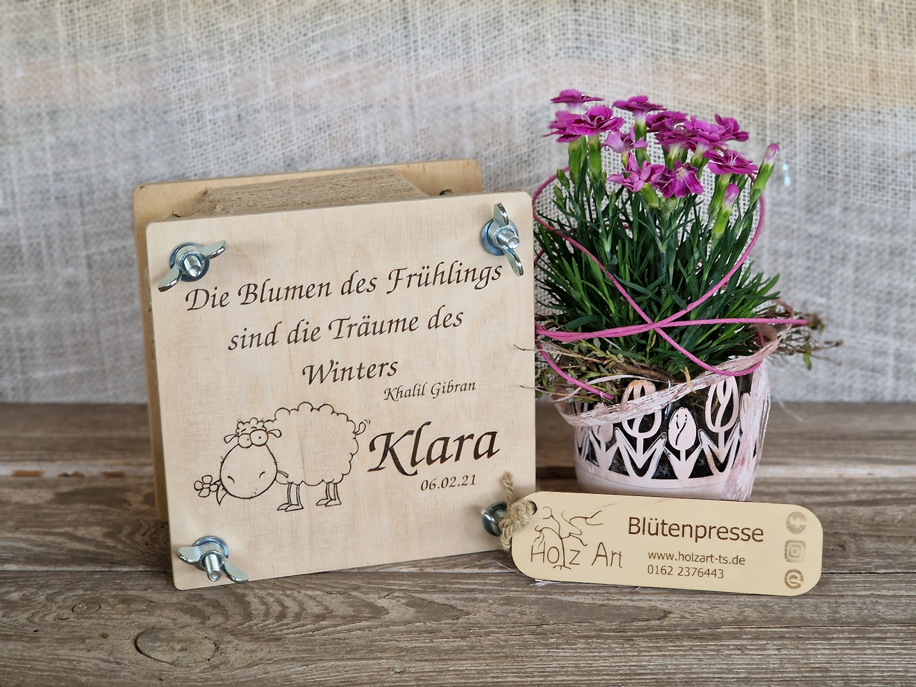 Blütebpresse zur Geburt