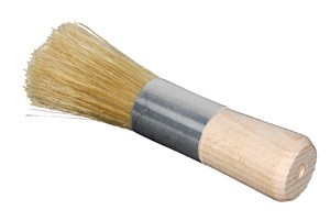 Brush for cleaning the model