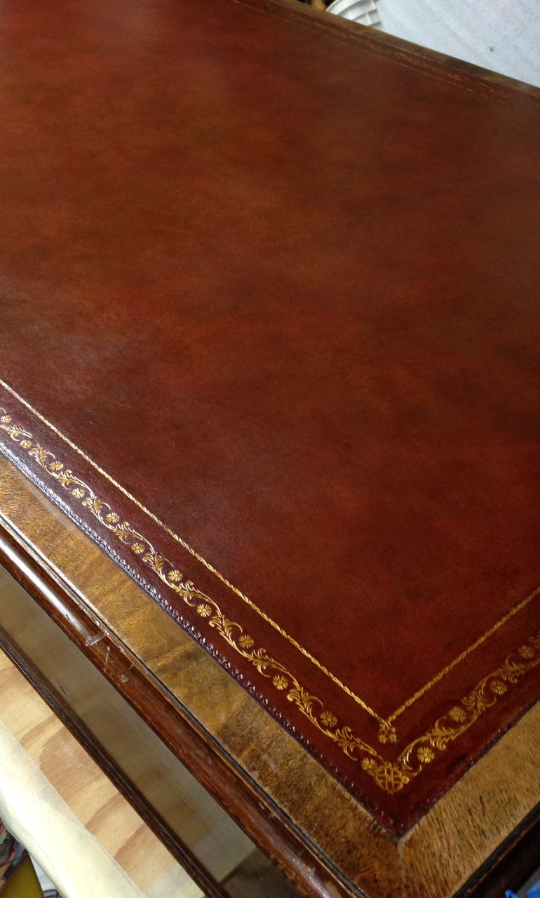 Photo Gallery Custom Leather Desktops, Gold Tooling, Fine Leather