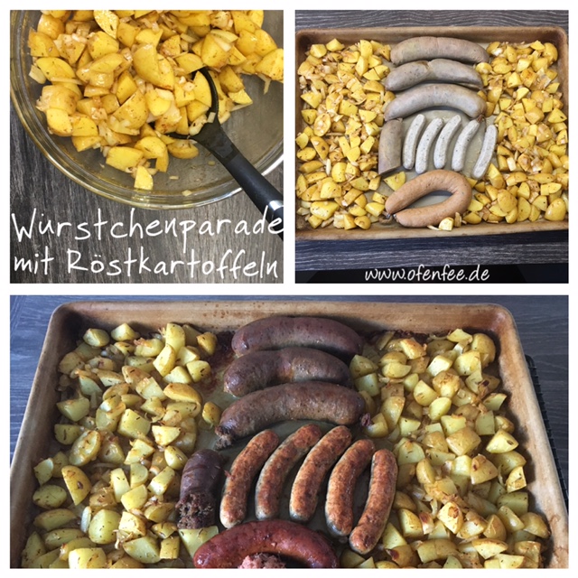 Leberwurst und Bratwurst Röstkartoffeln vom großen Ofenzauberer von Pampered Chef 