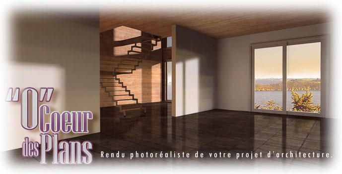 rendu interieur realiste en 3d