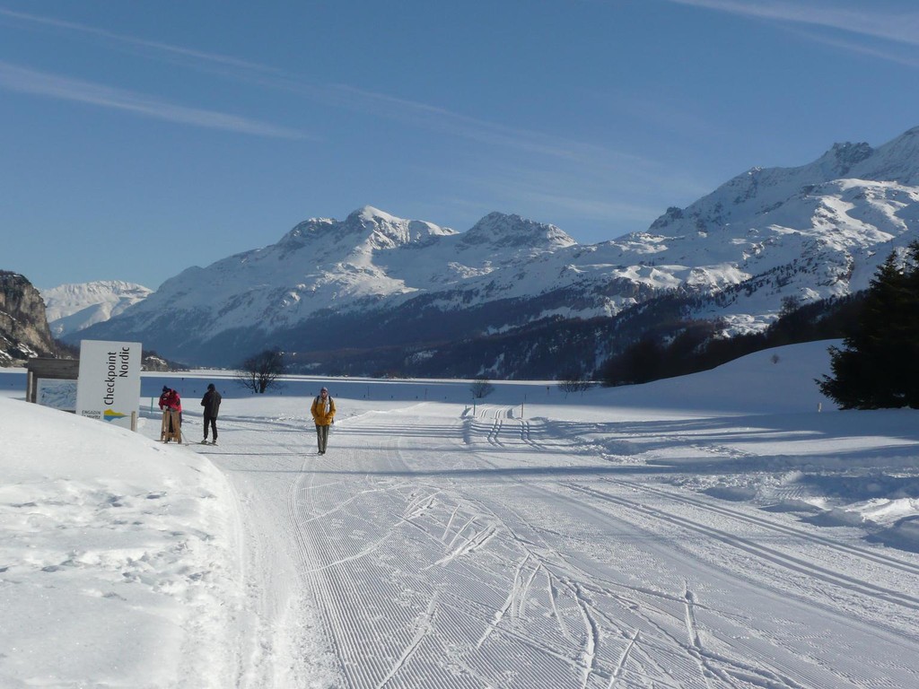 Silsersee: "Die schönste Langlaufarena der Alpen".
