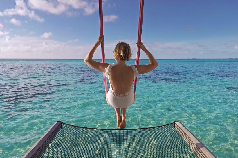 I brought my swing to Lux* Resort 5 Star - South Ari Atoll Maldives - A Paradise for Instagrammers | Hotel Review by JustOneWayTicket