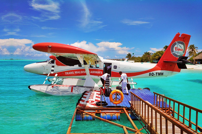 Seaplane in the Maldives to Lux* Resort 5 Star - South Ari Atoll Maldives - A Paradise for Instagrammers | Hotel Review by JustOneWayTicket