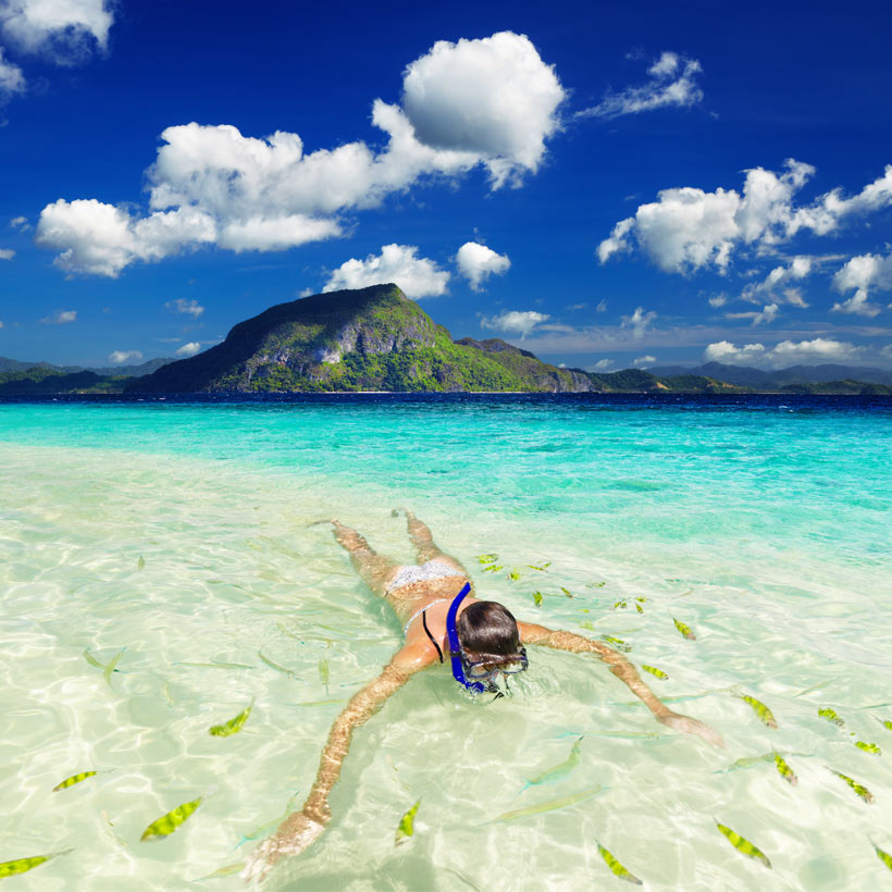 Snorkeling in El Nido, Palawan | Top 10 Things to do in the Philippines | via @Just1WayTicket