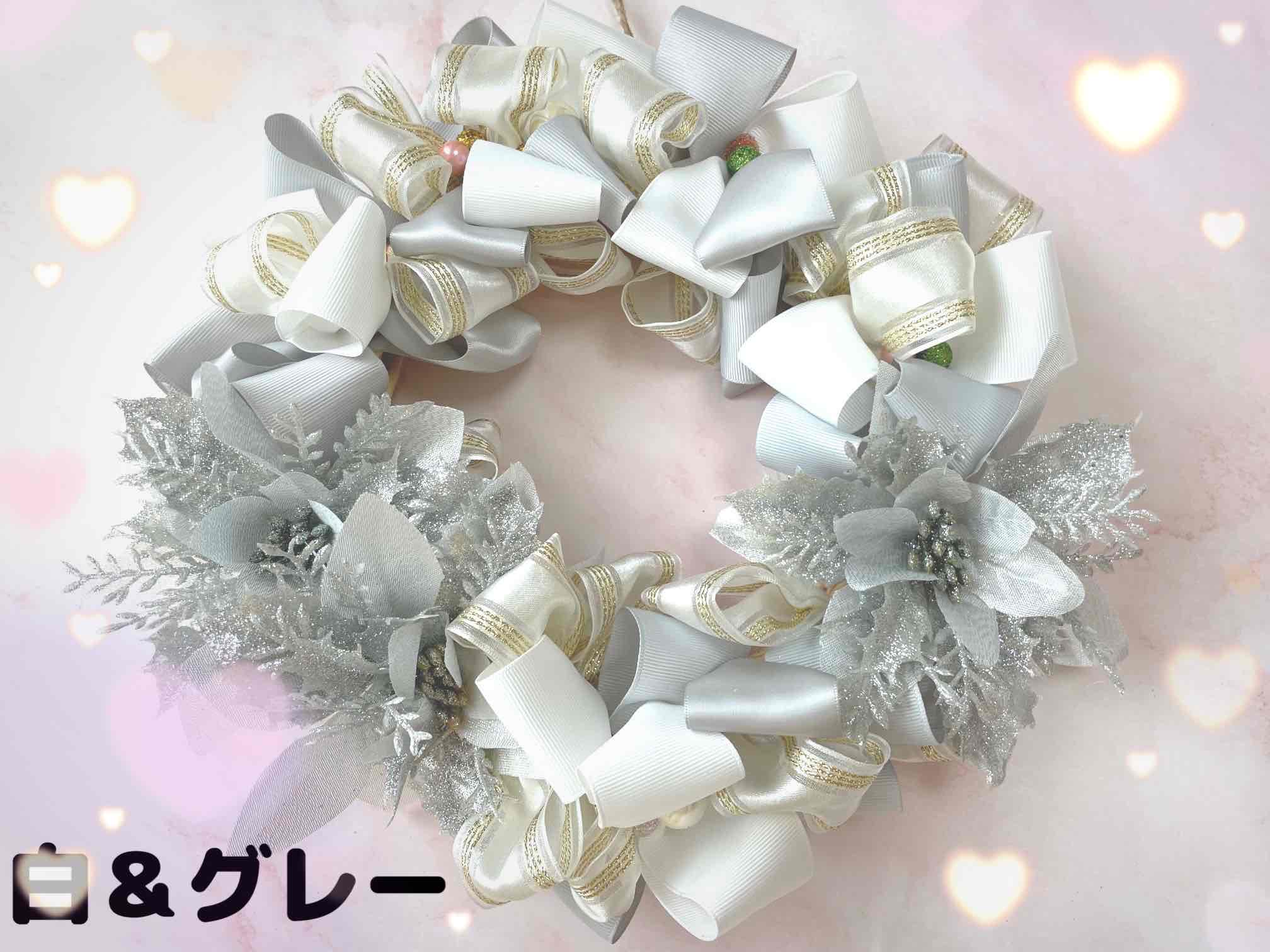 針を使わないリボンリース - ハワイアンリボンレイ・小物のお