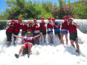 descenso del Segura para despedidas de solteros en rafting